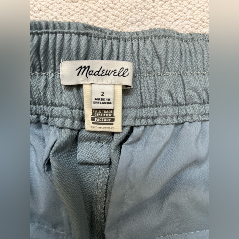 🆕Madewell Women’s The Neale Straight-Leg Pant in Drapeweave Overcast(Blue)Size 2 - Picture 12 of 16